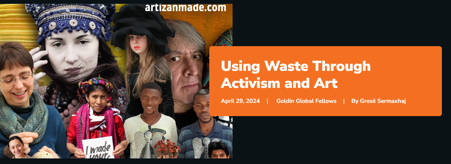 Goldin Article about Rachel Biel - Using Waste through Activism and Art