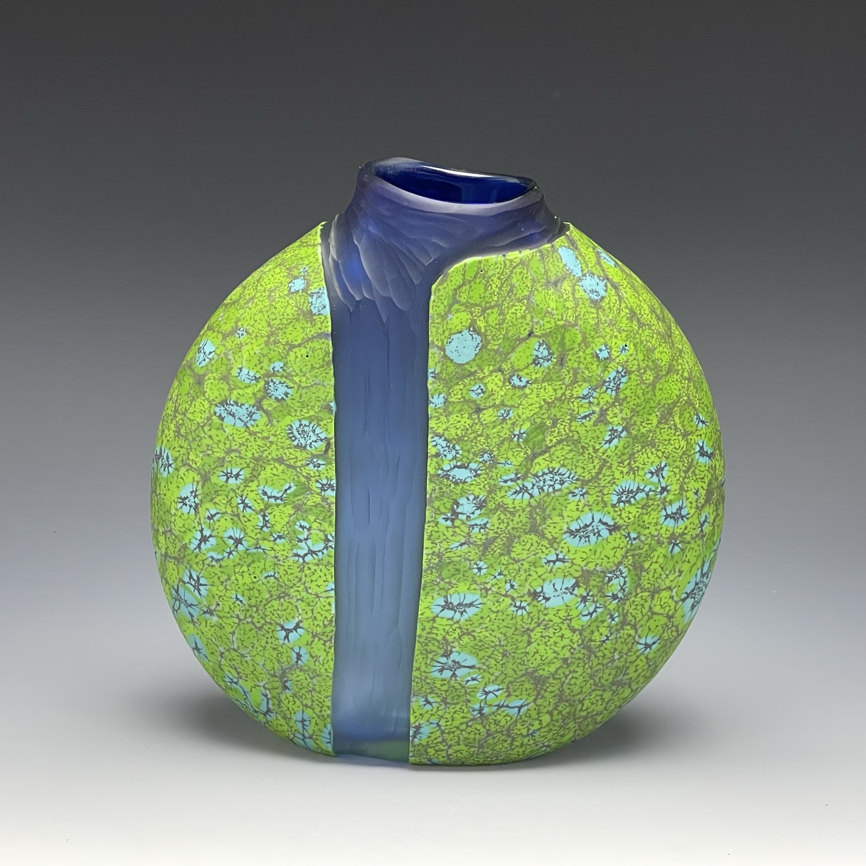 Thomas Spake Studio - Blown Glass Art - green cascade